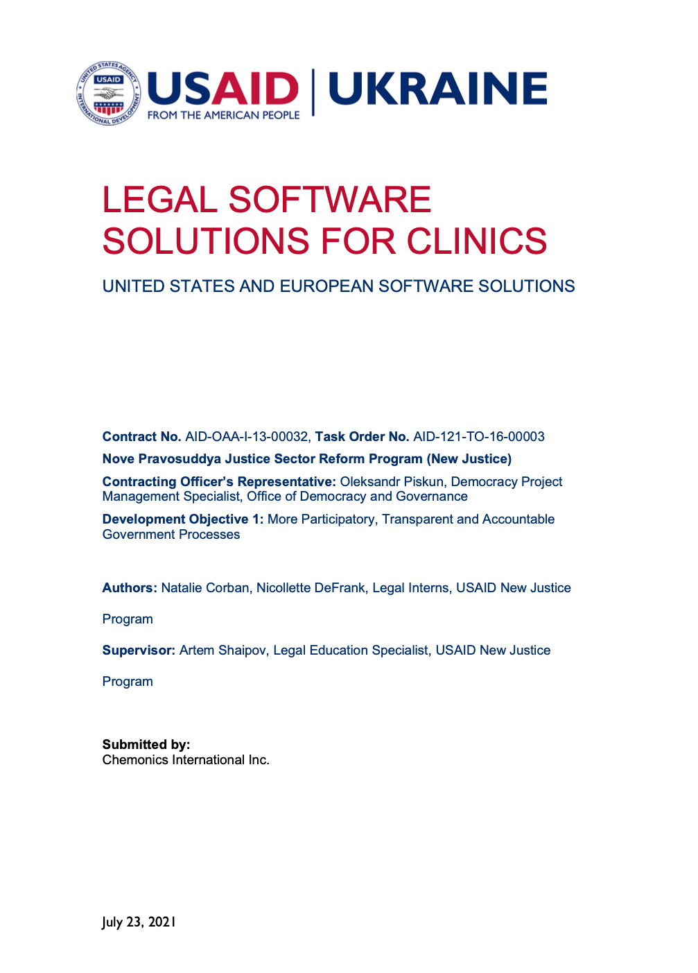 Технічні рішення для юридичних клінік. Технічні рішення США та Європи